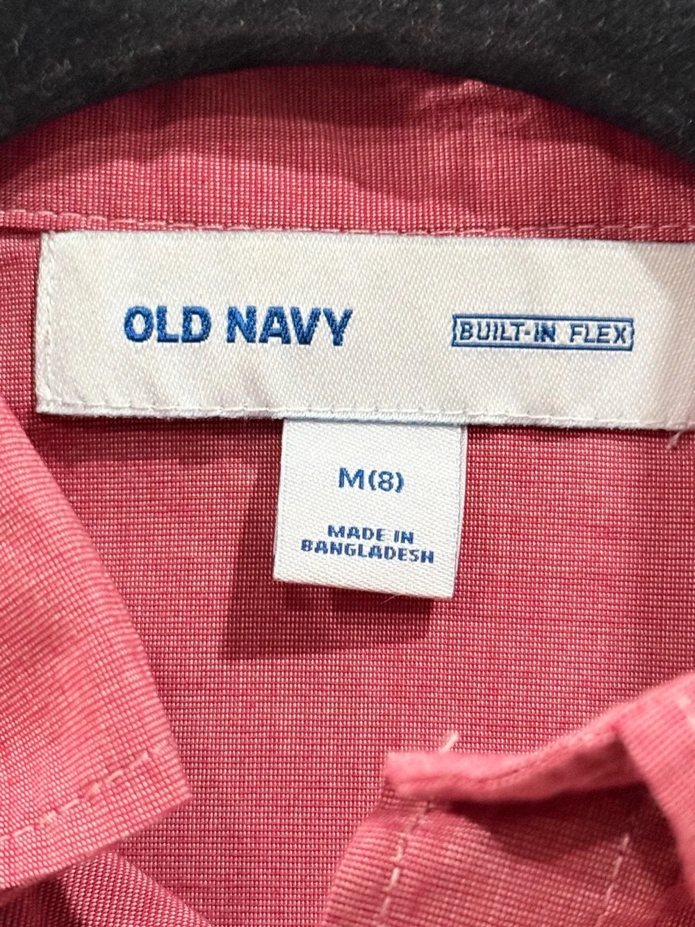 Old Navy Boys’ Long-Sleeve Button-Down Shirt – Size M (8)